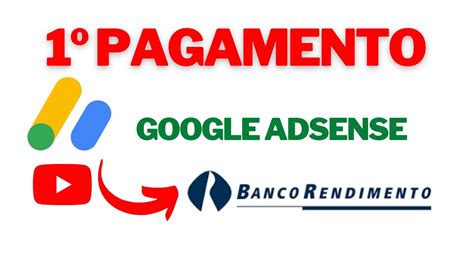 Primeiro Pagamento Do Adsense Usando O Banco Rendimento Banco