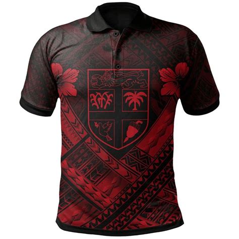 Aio Pride Fiji Polynesian Polo Shirt Fiji Red Seal Camisole Hibiscus