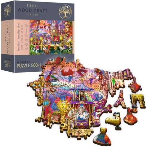 Puzzle en bois TREFL Monde magique 500 pièces Mixte Enfant