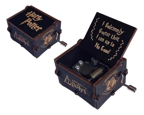 Caja Musical Harry Potter Manivela Madera Cuotas Sin Inter S