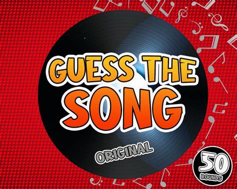 Guess the Song ORIGINAL Powerpoint Game Music Quiz Lyrics Game Song ...