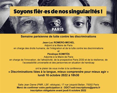 Invitation à la conférence Discriminations liées à la langue mieux