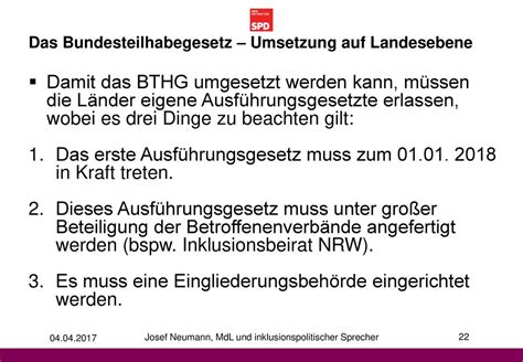 Das Bundesteilhabegesetz Ppt Herunterladen