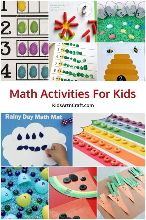 Math Activities For Kids - Kids Art & Craft