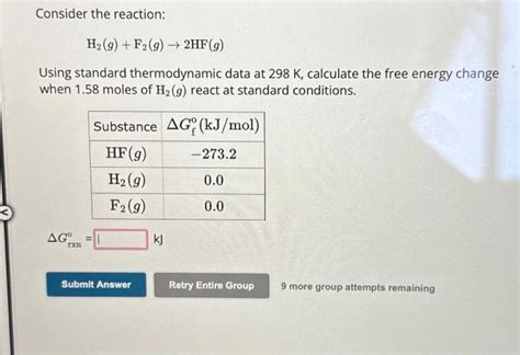 Solved Consider The Reaction 2h2ol→2h2go2g Using