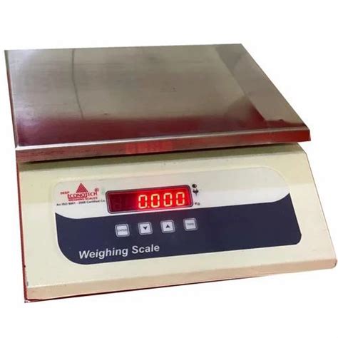 Econotech Stainless Steel 30kg Tabletop Weighing Scale At Rs 2500 In