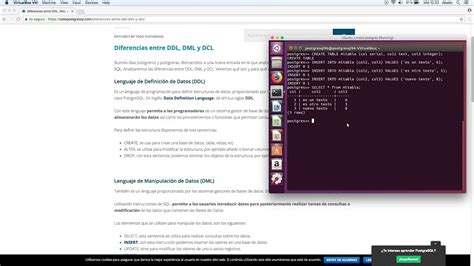 Diferencias Entre Ddl Dml Y Dcl Youtube