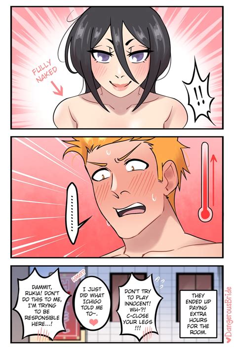 Kuchiki Rukia And Kurosaki Ichigo Bleach Drawn By Dangerousbride