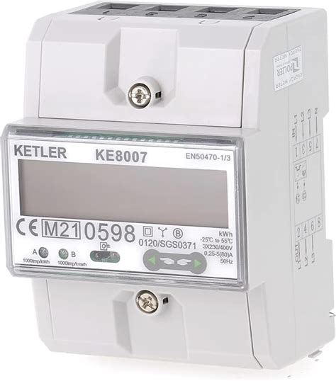 KETLER KE8007 Compteur électrique modulaire Tétra 80 A Certifié