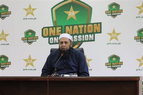 Inzamam Ul Haq Holds Media Conference Press Release Pcb