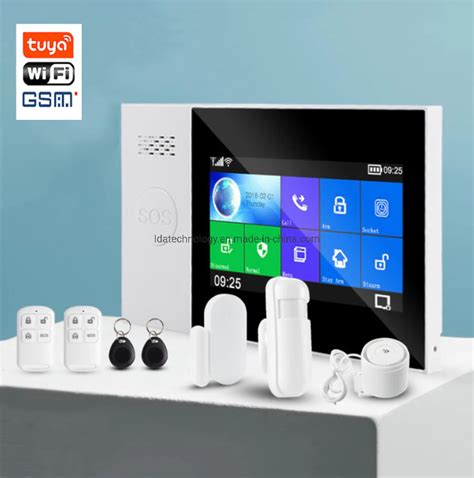 Anti Thief Smart Tuya Wifi Gsm Home Burglar Alarm Security System With Ip Camera China Alarm