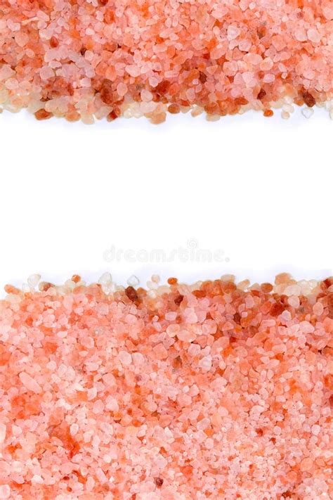 Pink Himalayan Salt Coarse Grain Texture Background With Space For