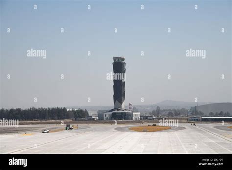 a beautiful shot of new opened Felipe Angeles International Airport in ...