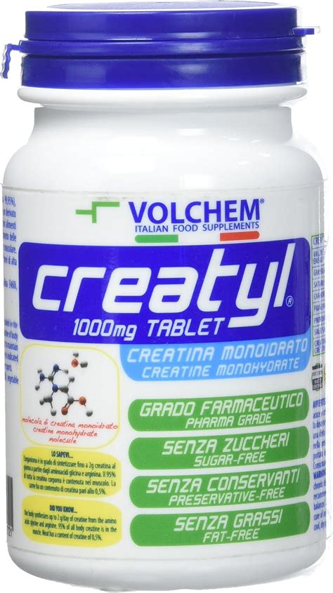 Volchem Creatyl Tablet Integratore Alimentare Con Creatina Monoidrato