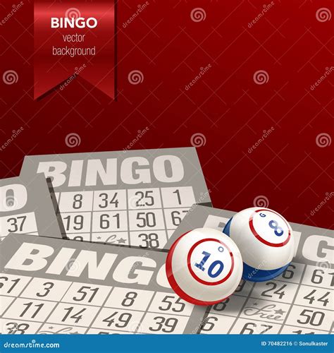 Bingo Hintergrund Mit B Llen Und Karten Auch Im Corel Abgehobenen