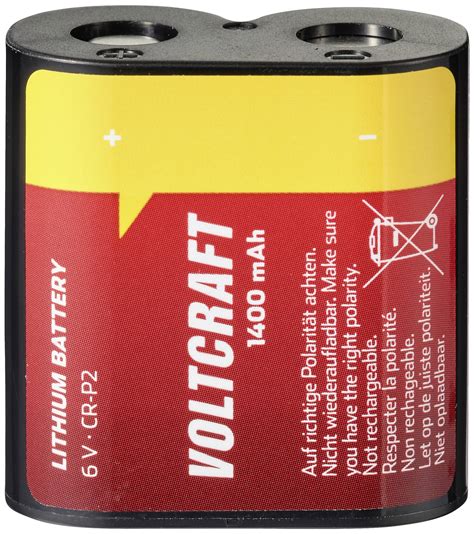 Buy VOLTCRAFT CRP2 Camera Battery CR P2 Lithium 1400 MAh 6 V 1 Pc S