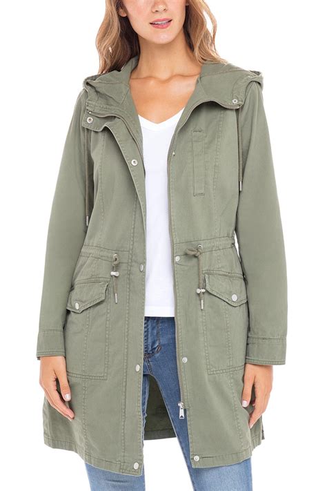 Sebby Mid Length Twill Utility Jacket Nordstrom Rack