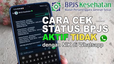 Cara Cek Bpjs Kesehatan Aktif Atau Tidak Lewat Wa Youtube