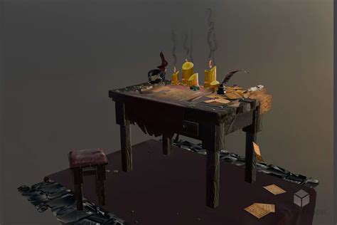 Mesa De Trabajo Con Dos Armarios Modelo 3D Gratuito 3ds Gsm Max