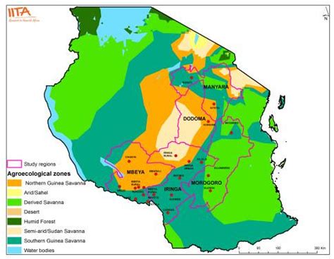 Tanzania Climate Map