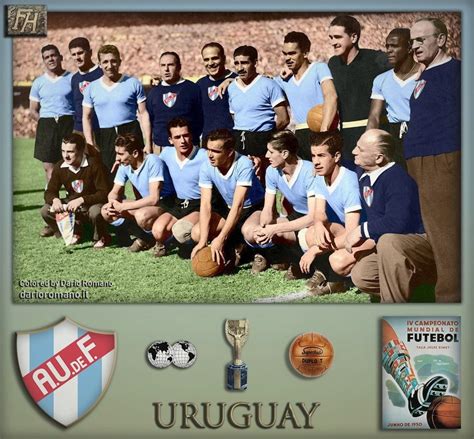 Uruguay team group at the 1950 World Cup Finals. | World cup, Soccer ...