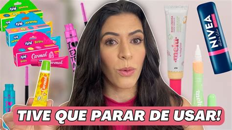 TOP 5 PRODUTOS DE MAQUIAGEM QUE FIZ RESENHA MAS HOJE NÃO COMPRARIA MAIS