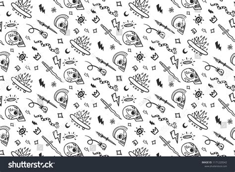 Black White Vector Old School Tattoos Stock Vector (Royalty Free) 1171220542