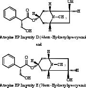 Atropine EP Impurity D and E Mixture of 6 β Hydroxyhyoscy