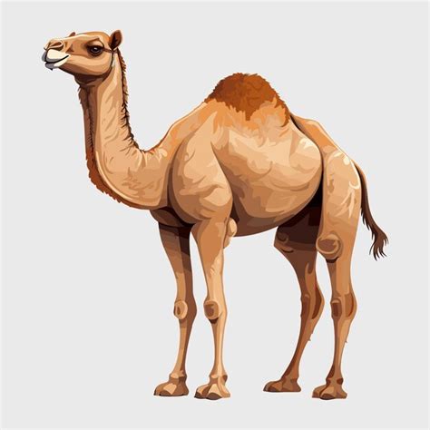 Cute Camel Cartoon Vector Art Illustration Design Premium AI