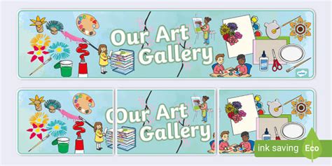 Our Art Gallery Banner Teacher Made Twinkl Worksheets Library