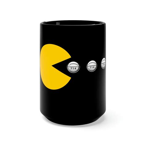 Retro Eighties Pacman Quaaludes Mug Black 15oz Etsy