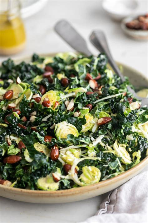 Kale Brussels Sprout Salad With Spice