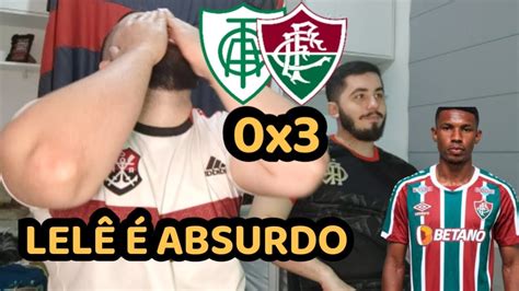 REACT MELHORES MOMENTOS AMÉRICA MG 0X3 FLUMINENSE LELÊ FOI O NOME DO