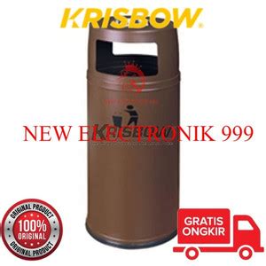 Jual Krisbow X Cm Tempat Sampah Asbak Cokelat Jakarta