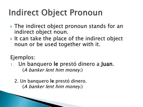 Ppt Indirect Objects And Indirect Object Pronouns Dar And Decir Powerpoint Presentation Id