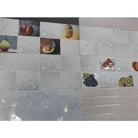 Decorative Ceramic Printed Kitchen Wall Tiles Size In Cm X Cm