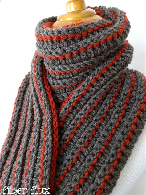 Fiber Flux Free Crochet Pattern The Every Man Scarf