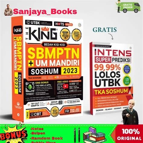 Jual Buku The King Sbmptn Soshum Um Mandiri Tps Plus Bonus