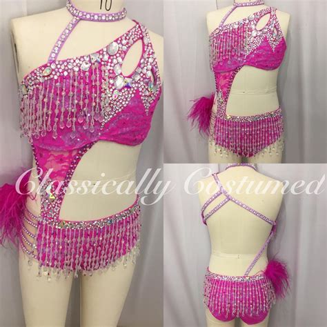 Musical Theatre Costume Pink Sassy Broadway Jazz Acro Tap