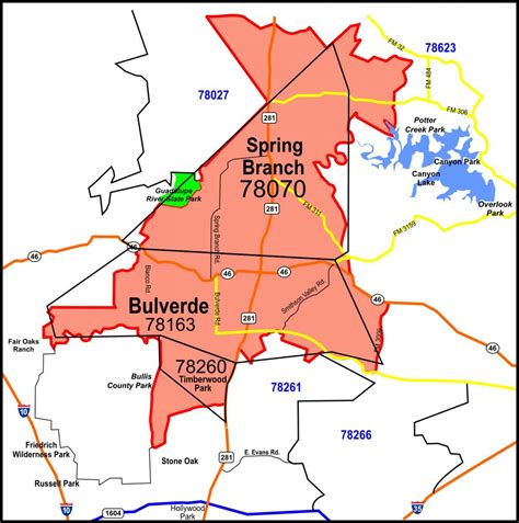 Boerne Tx Zip Code Map | US States Map