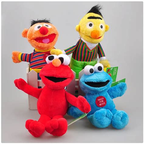 2016 Sesame Street Elmo Peluche Toys Baby Kids Children Cartoon Stuffed ...