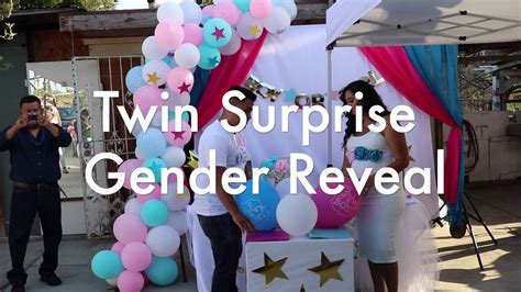 Twin Surprise Gender Reveal Youtube