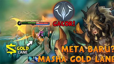 Meta Masha Gold Lane Top Global Masha Vs Moskov Aggresive Best Build