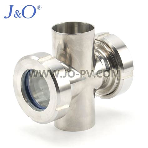 Sanitary Stainless Steel Cross Welded Sight Glass China Jando Fluid Control Co Limited