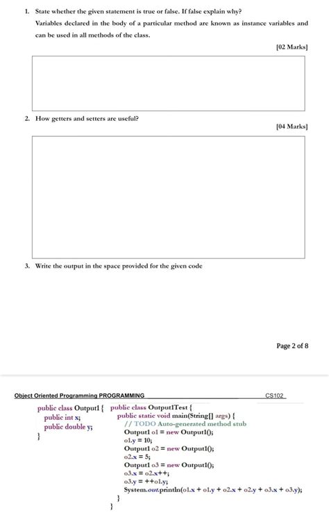 Solved 1 State Whether The Given Statement Is True Or Chegg