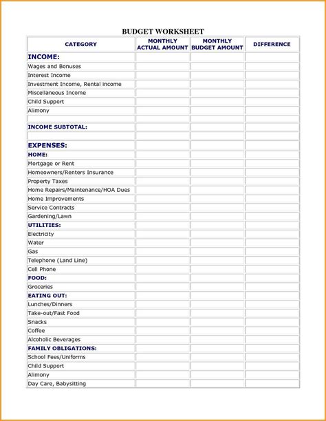 Net Worth Calculator Spreadsheet regarding Net Worth Worksheet ...