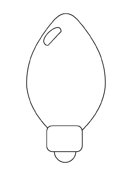 Coloring Pages Of Christmas Light Bulbs Boringpop