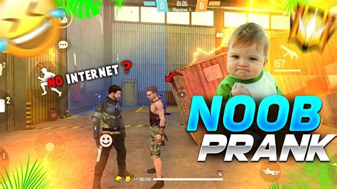 Noob Prank Gone Wrong 🤣 Free Fire Funny Noob Prank Noob Prank In