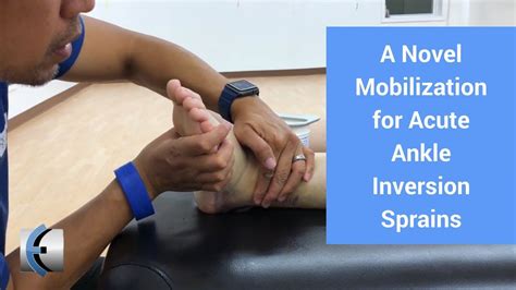 Acute Ankle Inversion Sprain Mobilization Fix Acute Ankle Sprains