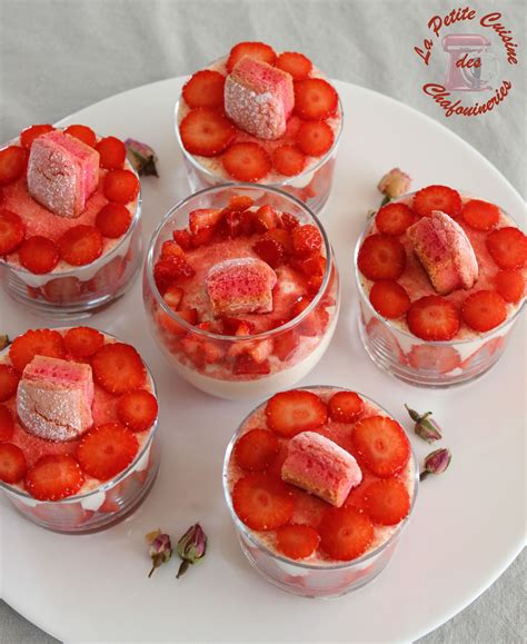 La Petite Cuisine Des Chafouineries Tiramisu En Verrines Aux Fraises